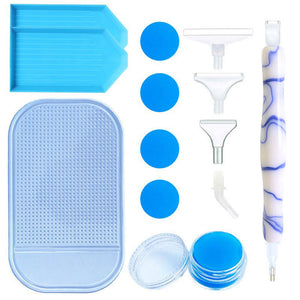 Stylo Premium Ergonomique Diamond Painting Vagues Bleues 5 Variantes