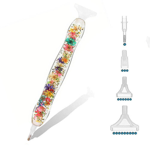 Stylo Premium Ergonomique Diamond Painting Bain de Fleurs 5 Variantes