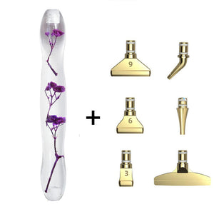 Stylo Premium Ergonomique Diamond Painting Fleurs Violettes 5 Variantes