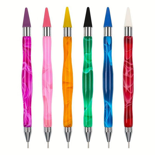 Stylo Ergonomique Diamond Painting pour Pierres AB en 6 Couleurs