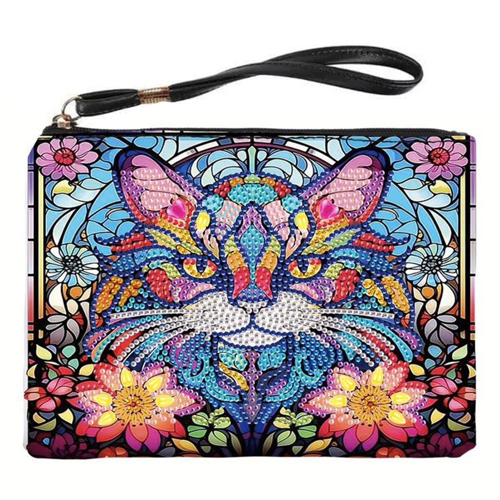 Sac Poignet Diamond Painting avec Chat