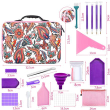 Charger l&#39;image dans la galerie, Étui Diamond Painting Fleurs avec 70 Pots + Accessoires