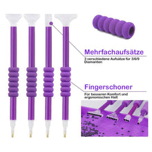 Charger l&#39;image dans la galerie, Étui Diamond Painting Violet avec 60 Compartiments + Accessoires