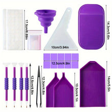 Charger l&#39;image dans la galerie, Étui Diamond Painting Violet avec 60 Compartiments + Accessoires