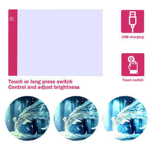 Pad LED Diamond Painting Rose + Accessoires A4