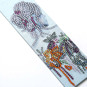 Marque-Pages Diamond Painting Femme avec Fleurs