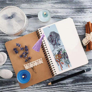 Marque-Pages Diamond Painting Femme avec Fleurs