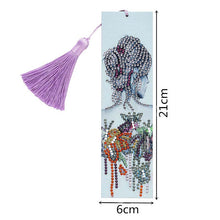Charger l&#39;image dans la galerie, Marque-Pages Diamond Painting Femme avec Fleurs