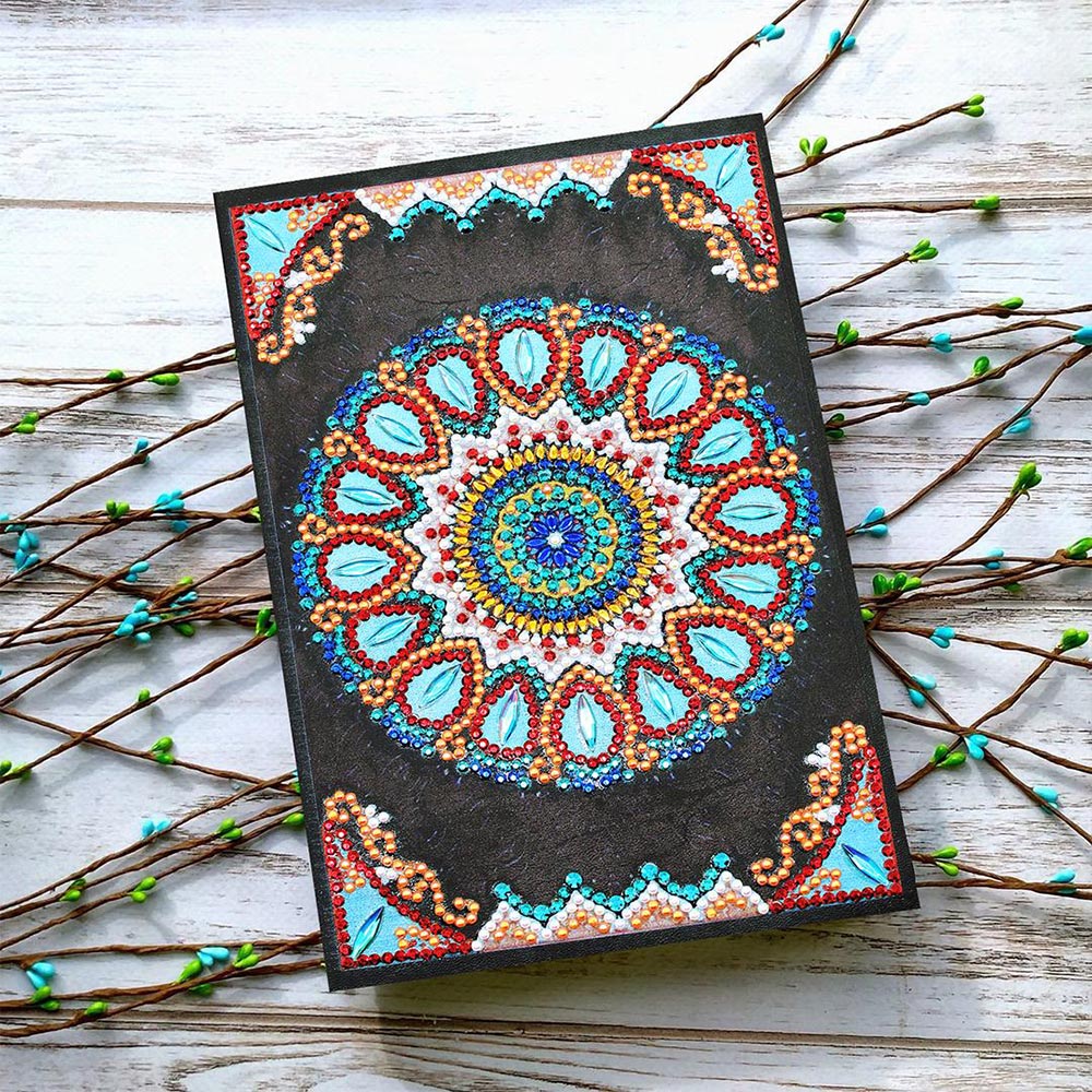 Cahier Diamond Painting Fleur Bleue