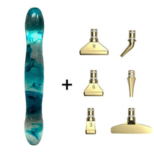 Charger l&#39;image dans la galerie, Stylo Premium Diamond Painting Ergonomique Vagues Turquoise 5 Variantes