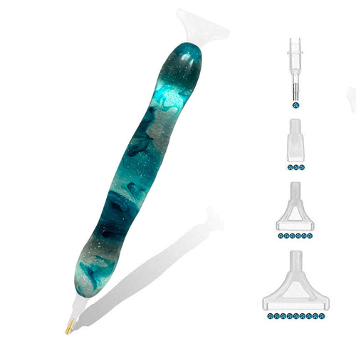 Stylo Premium Diamond Painting Ergonomique Vagues Turquoise 5 Variantes