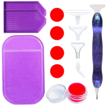 Charger l&#39;image dans la galerie, Stylo Premium Diamond Painting Ergonomique Paillettes Violet 5 Variantes