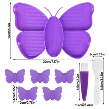 Charger l&#39;image dans la galerie, Ensemble d&#39;Outils Professionnels Diamond Painting Papillon 8 Pièces Accessoires Plateau