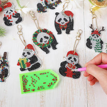 Charger l&#39;image dans la galerie, Porte-Clés Diamond Painting Pandas 12 Pièces