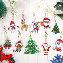 Charger l&#39;image dans la galerie, Porte-Clés Diamond Painting Noël 11 Pièces
