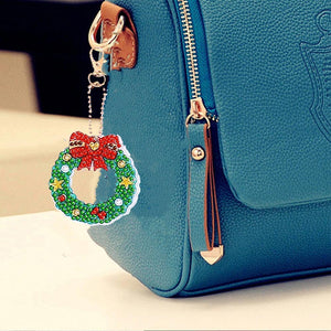 Porte-Clés Diamond Painting Noël 21 Pièces