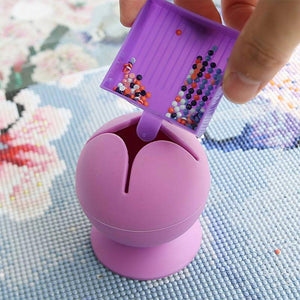 Poubelle Mini Tulipe en Gemme Diamond Painting en 4 Couleurs