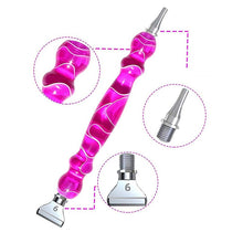 Charger l&#39;image dans la galerie, Stylo Diamond Painting Vagues Violet avec Pointes en Acier