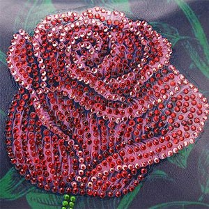 Sac Diamond Painting Rose Rouge