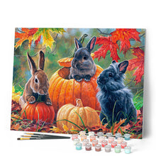 Charger l'image dans la galerie, Peinture par numéros Trio de Lapins | Figured'Art intermédiaire animaux lapins nouveautés