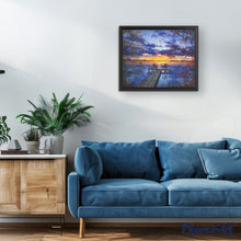 Charger l'image dans la galerie, Peinture par numéros Ponton au coucher de Soleil | Figured'Art complexe paysages nouveautés