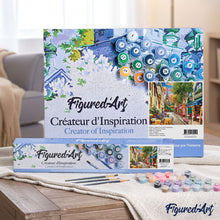 Charger l'image dans la galerie, Peinture par numéros Ruelle à Paris | Figured'Art complexe ville nouveautés