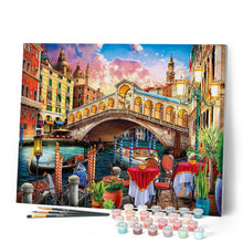 Charger l'image dans la galerie, Peinture par numéros Pont du Rialto | Figured'Art intermédiaire ville nouveautés