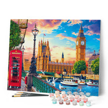 Charger l'image dans la galerie, Peinture par numéros Londres au printemps | Figured'Art intermédiaire ville nouveautés