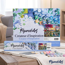 Charger l'image dans la galerie, Peinture par numéros Diner en bords de Seine | Figured'Art intermédiaire ville nouveautés