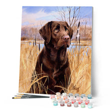 Charger l'image dans la galerie, Peinture par numéros Chien Labrador | Figured'Art facile animaux chiens nouveautés