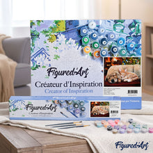 Charger l'image dans la galerie, Peinture par numéros Sieste entre amis | Figured'Art facile animaux chiens chats nouveautés