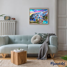 Charger l'image dans la galerie, Peinture par numéros Paysage de Grèce | Figured'Art complexe nouveautés ville paysages