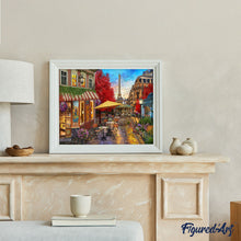 Charger l'image dans la galerie, Peinture par numéros Terrasse à Paris | Figured'Art intermédiaire nouveautés ville paysages