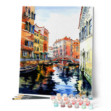Charger l'image dans la galerie, Peinture par numéros Aquarelle de Venise | Figured'Art intermédiaire nouveautés ville paysages