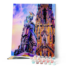 Charger l'image dans la galerie, Peinture par numéros Statue Edinburgh | Figured'Art intermédiaire nouveautés ville paysages