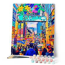 Charger l'image dans la galerie, Peinture par numéros Tokyo Harajuku | Figured'Art complexe nouveautés ville paysages