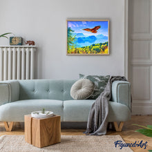 Charger l'image dans la galerie, Peinture par numéros Aigle et Paysage de Suisse | Figured'Art intermédiaire nouveautés paysages animaux oiseaux aigles
