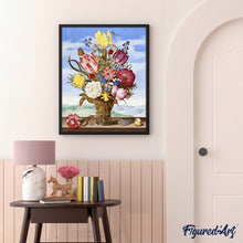 Charger l'image dans la galerie, Peinture par numéros Bouquet de Fleurs Ambrosius Bosschaert Figured'Art fleurs nouveautés reproduction intermédiaire