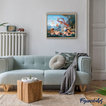 Charger l'image dans la galerie, Peinture par numéros Le Triomphe de Vénus François Boucher Figured'Art nouveautés reproduction intermédiaire