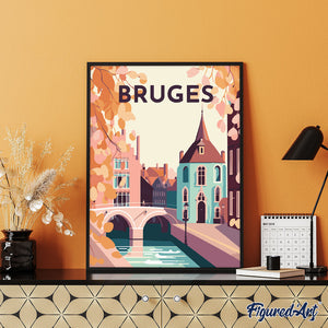 Affiche Vintage Bruges