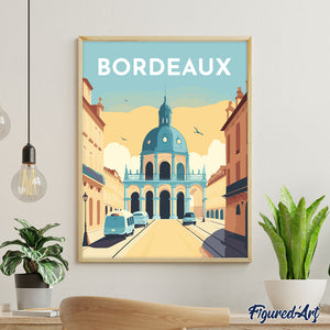 Broderie Diamant - Affiche Poster Bordeaux