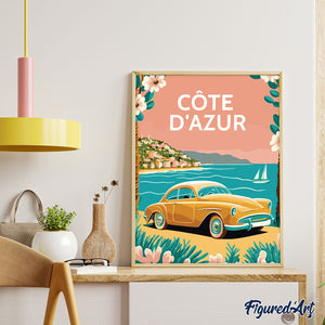 Affiche Vintage Côte d'Azur