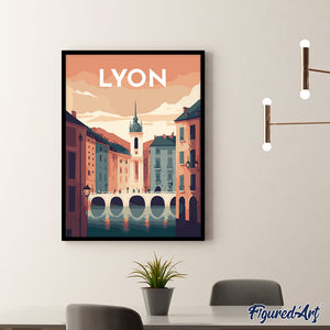 Broderie Diamant - Affiche Poster Lyon