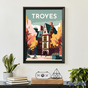 Affiche Vintage Troyes