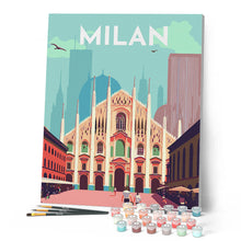 Charger l'image dans la galerie, Affiche Vintage Milan