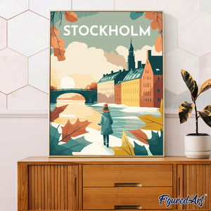 Affiche Vintage Stockholm