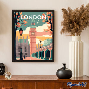 Broderie Diamant - Affiche Poster Londres 2