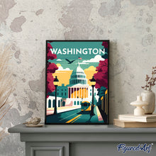 Charger l&#39;image dans la galerie, Affiche Vintage Washington