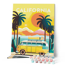Charger l'image dans la galerie, Affiche Vintage Californie