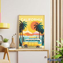 Charger l'image dans la galerie, Affiche Vintage Californie